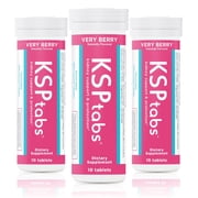 KSPtabs Very Berry, All-natural Hydration Health Supplement, 3 Pack