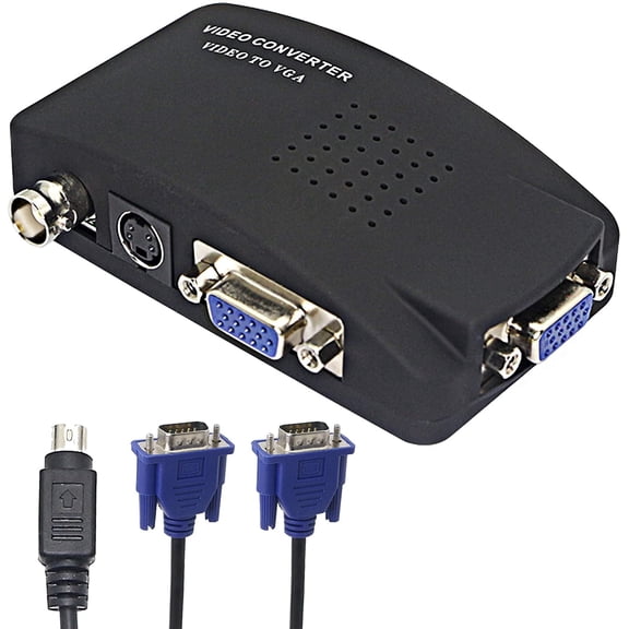 KSRplayer BNC to VGA / S-Video Analog to Digital Converter with Accessories Included