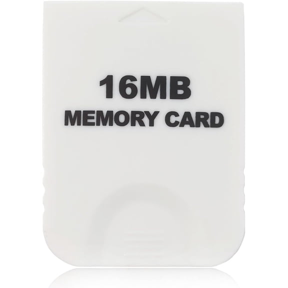 KSRplayer High-Speed 16MB Memory Card for Nintendo GameCube & Wii – 251 Blocks, Durable ABS, Plug-and-Play (White)