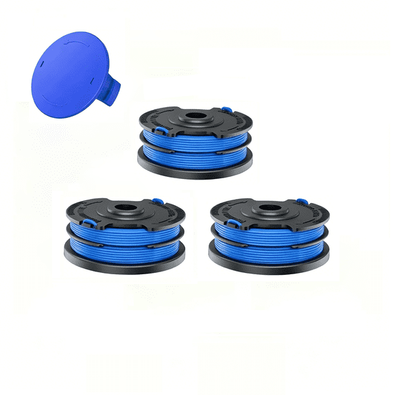KST-120X 3 Pack 0.065'' 20FT Autofeed Dual Line Spool String Trimmer Replacement Spools Compatible with Kobalt KST 120X/KST 120X-06 (3 Spools 1 Cap)