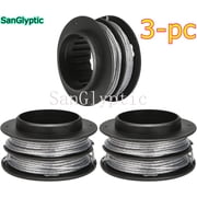 KST 130X-06 KST-130X Replacement Trimmer Spool Line for Kobalt 40V | Compatible with Kobalt 40V String Trimmer Weed Eater,0.080" 17Ft Dual Line Bump-Feed Replacement Spoo,Impact-Resistant ABS