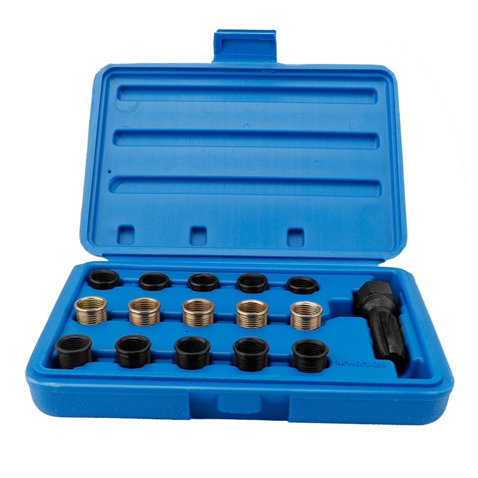 KSTE 16pcs Spark Plug Macho de roscar Herramientas de reparacin Volver a enhebrar Kit