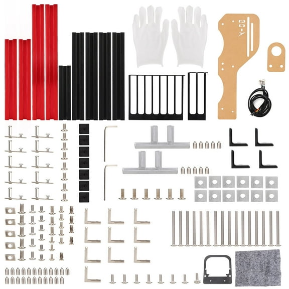 KSTE ATX/M-ATX/ITX Open Chassis Vertical Overclocking Open Aluminum Frame Chassis Rack Red