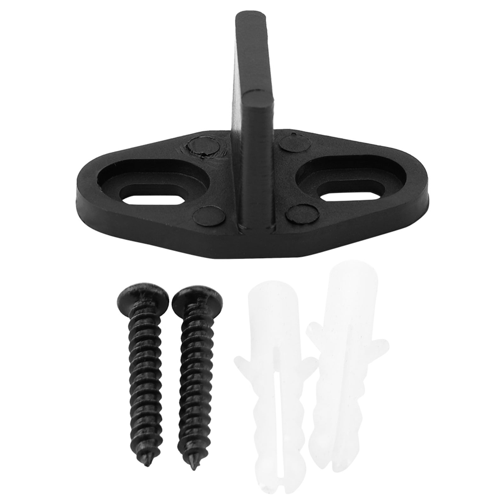 KSTE Black Coated Plastic Floor Guide for Sliding Barn Door Bottom Gate ...