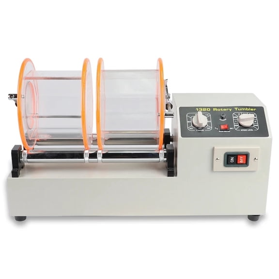 KT-1320 Rotary Tumbler Finishing Tools Jewelry Polishing Machine Rock Barrel Polisher Machine ,Easy to Use