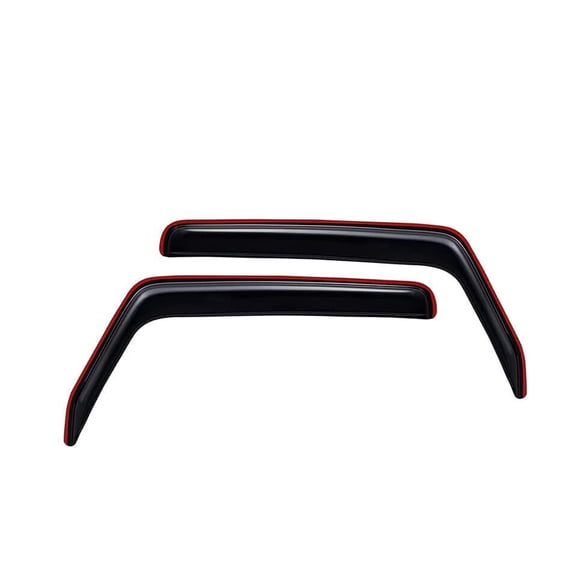 KT 192328 Window Wind Deflectors Vent Shades 2Pcs, Window Visors Rain Guards, Acrylic, Dark Smoke Tint