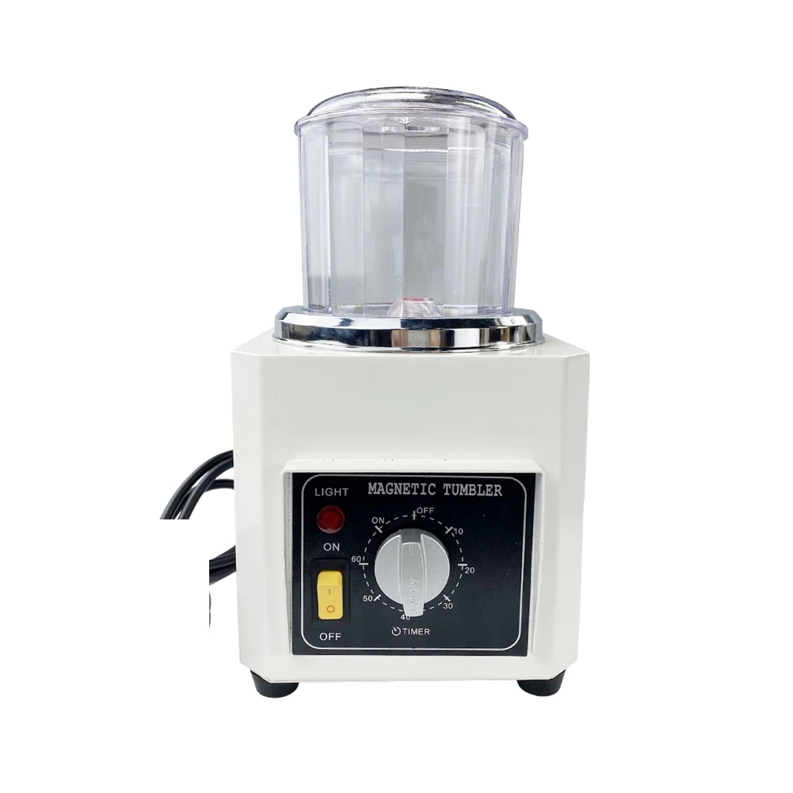 KT-90 Magnetic Polisher Tumbler AC Mini DIY Jewelry Polisher Finish Cleaning Tool ,Easy to Use