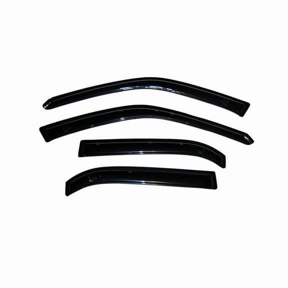 KT 94073 Window Wind Deflectors Vent Shades 4Pcs, Window Visors Rain Guards, ABS Plastic, Black