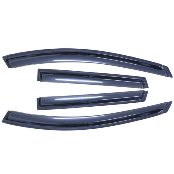 KT 94076 Window Wind Deflectors Vent Shades 4Pcs, Window Visors Rain Guards, Acrylic, Smoke