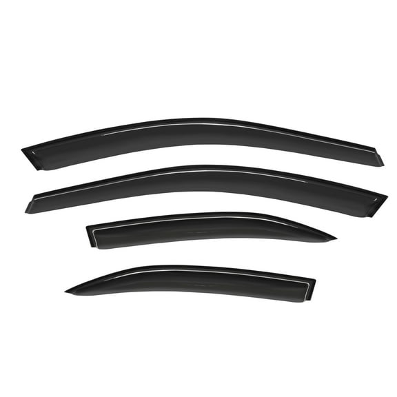 KT 94236 Window Wind Deflectors Vent Shades 4Pcs, Window Visors Rain Guards, Acrylic, Smoke/Tinted