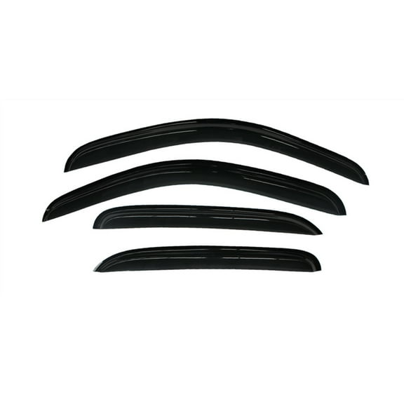 KT 94515 Window Wind Deflectors Vent Shades 4Pcs, Window Visors Rain Guards, Acrylic, Dark Smoke Tint