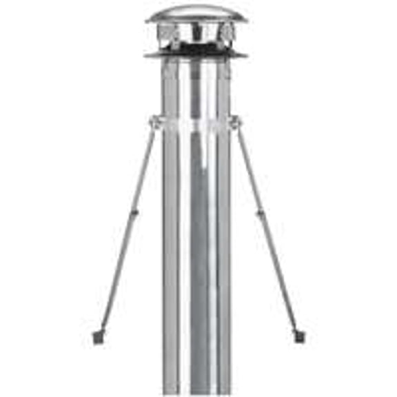 Selkirk 207440 Roof Brace Kit, Stainless Steel, Includes: (1) Support Band, (1) Adjustable Tube