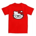 thumbnail image 1 of KT Cat Distressed Nerd Glasses T-Shirts for Men Novelty Tees Crew Neck Short Sleeve T Shirt Size up to 6XL, 1 of 17