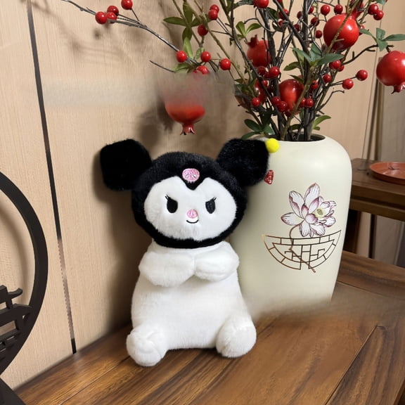 KT Cat Kuromi Sleep-soothing Breathing Sound Light Companion Plush Toy Doll Soft Doll Gift