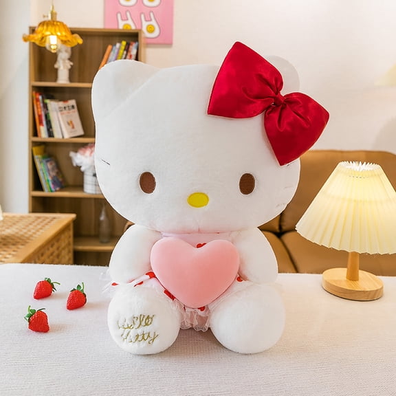 KT Cat Plush Toy Doll Holding-heart KT Birthday Gift Confession Gift