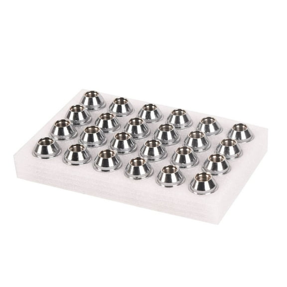 KT Parts 24PCS Lug Nuts M14x1.5 Chrome A0475A0042