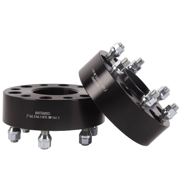 KT Parts 2PCS 2" 6x5.5 Hub Centric Wheel Spacers Adapters A0475A0021
