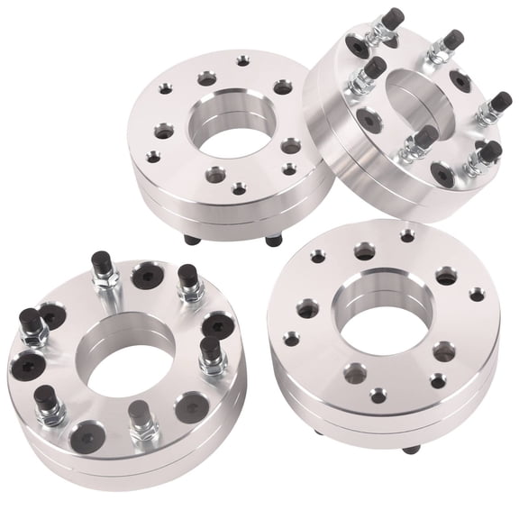 KT Parts 4PCS 2" 5x4.5 to 6x5.5 Wheel Adapters 5 Lug to 6 Lug 12x1.5 A0475A0027