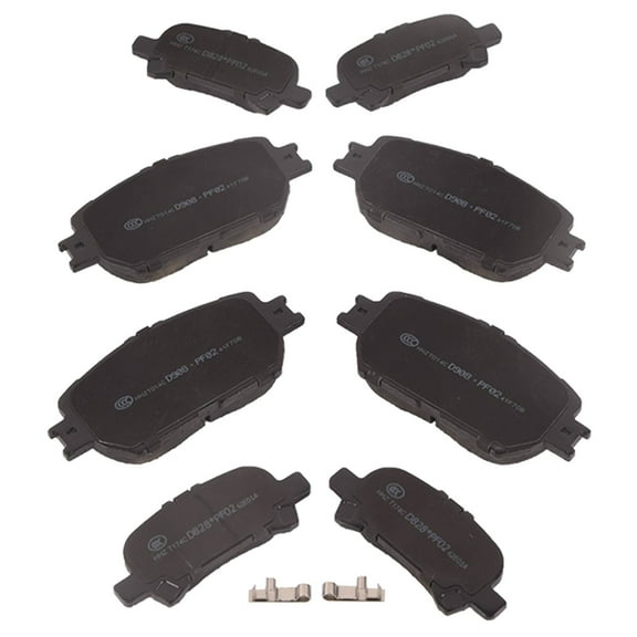 KT Parts 8PCS Front + Rear Ceramic Brake Pads 105.09080