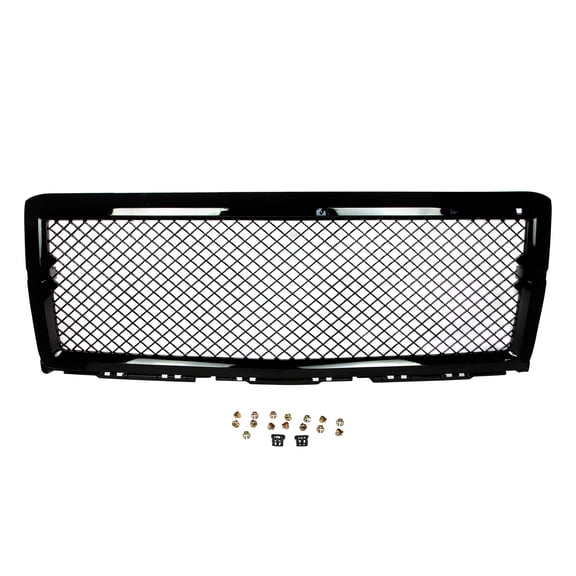 KT Parts Car Front Grill, Mesh Type Glossy Gloss Black QH-CH-002