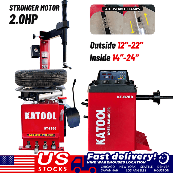 KT-T800/B700 Tire Changer and Wheel Balancer Combo Machine Garage Shop Equipment for Tire Repair and Wheel Balancing