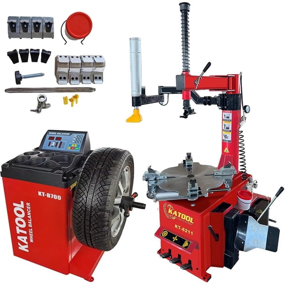 KT-T8211 & KT-B700 Tire Changer Mchine and Wheel Balancer Machine Combo