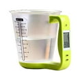 thumbnail image 1 of KT THERMO Food Scale Digital Kitchen Multi-Function Measuring Cup Scale 1kg/600ml with LCD Display and Built In Thermometer Tare Function Weighing and Measuring Dry Liquid Weight Baking, 1 of 3