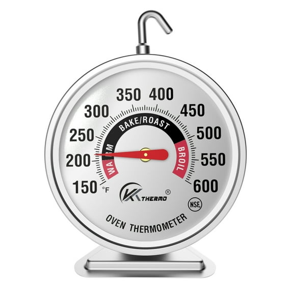 KT THERMO Oven Thermometer Instant Read Stainless Steel Kitchen Cooking Thermometer