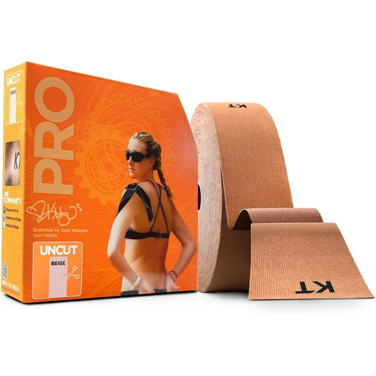 KT Tape PRO Jumbo Synthetic Kinesiology Tape Roll (Stealth Beige