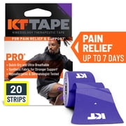 KT Tape Pro Ultra-Breathable Synthetic Kinesiology Tape, Epic Purple, 20 Precut Strips