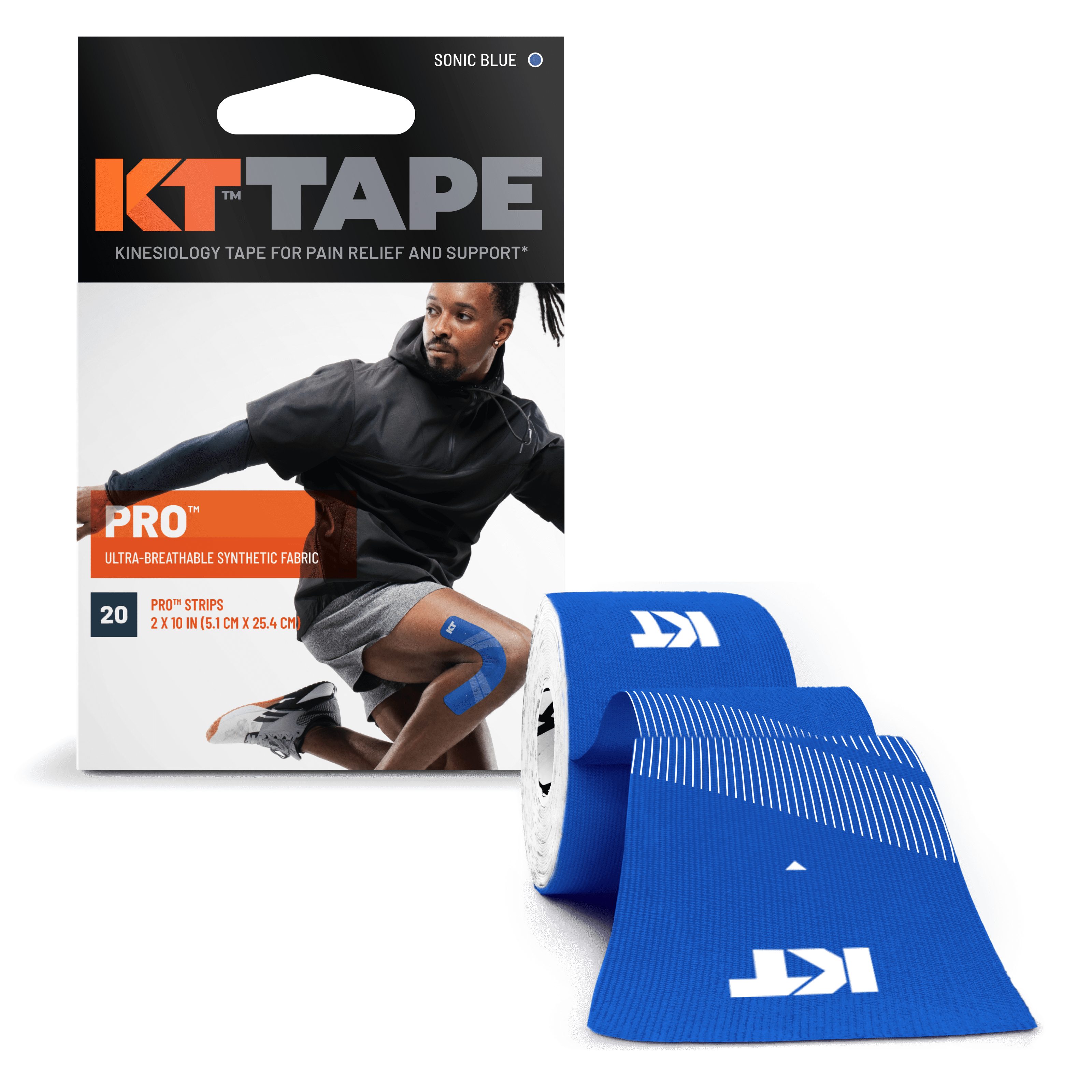 Mueller Pre-Cut Kinesiology Tape, Blue, 20 pre-cut pieces Mueller Pre-Cut Kinesiology Tape, Blue, 20 pre-cut pieces