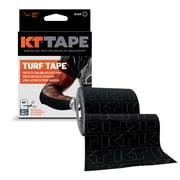 KT Tape Turf Tape Athletic Tape, Protection For Turf Burns, Black, 30 ft Uncut, 1CT