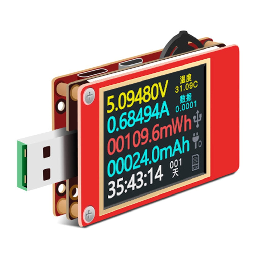 KT002 USB Power Meter Voltage Tester Multimeter USB Current Meter ...