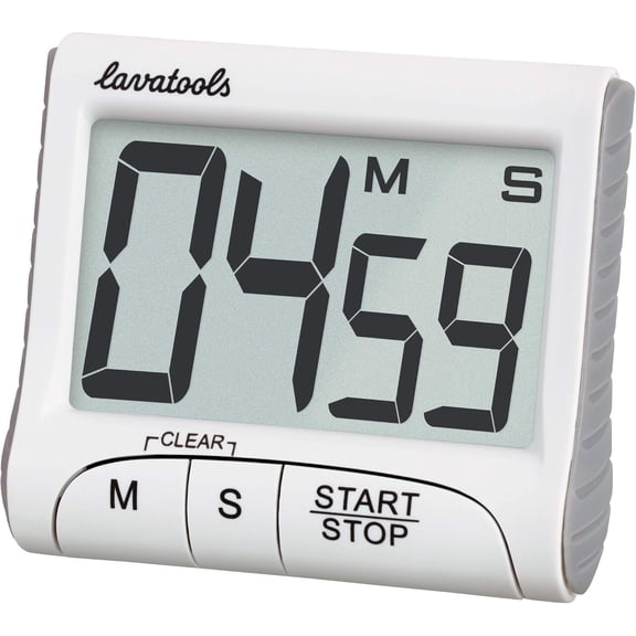 KT1 Digital Kitchen Timer & Stopwatch, Large Display, Bold Digits, Simple Operation, Loud Alarm, Magnetic Kickstand for Cooking and Classroom