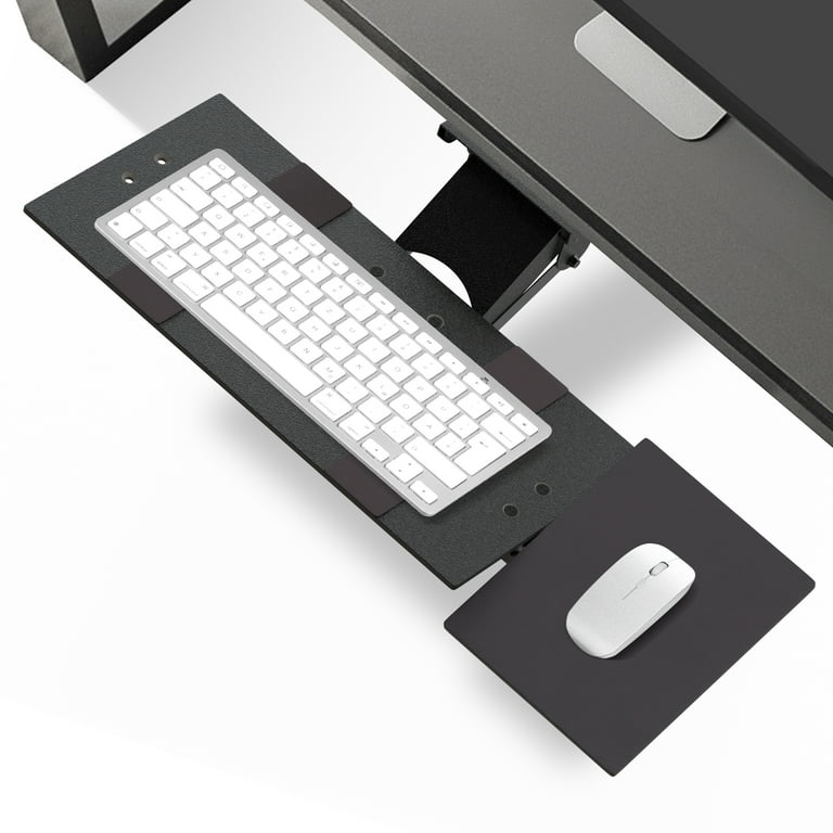 WUK Bracket Ergonomics Keyboard Drawer Tray Holder Under Desk Platform  Furniture Office Accessories Suits 61/70 x 30cm Sliding Computer Tray  Keyboard