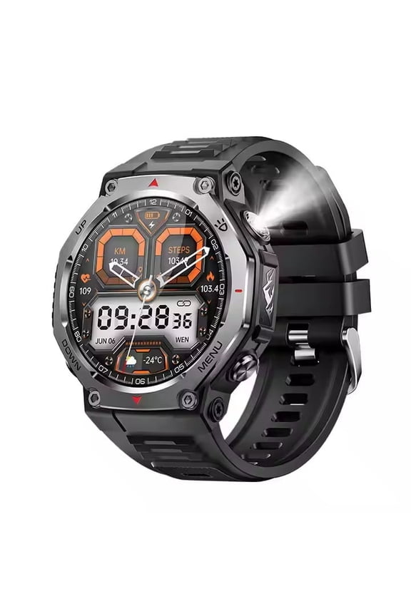 KT85 Smart Watch 1.43-inch Flashlight Healthy Outdoor Waterproof IP68 Smart Watch