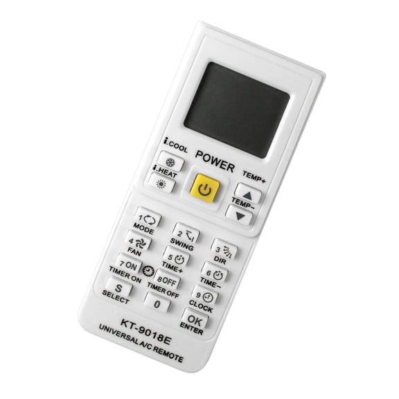 KT9018E ABS Aircon Remote: Clear Buttons, Wide Compatibility & Portable Operations for Multi-Brand Units