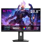 KTC 24 Inch Gaming Monitor 180Hz - 2K 1440P Computer Monitors, Fast IPS Monitor with HDR400, Adaptive Sync, Up to 185Hz, HDMI 2.0 & DisplayPort 1.4, Height Adjustable, VESA Mount, H24T7