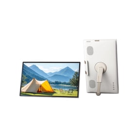 KTC 25 Inch Portable TV - Smart Touch Screen with Google Play, Android 14, Qualcomm 8G RAM+128G Storage, 1080P Smart Handy TV with 8MP Camera and Battery, Touchscreen Monitor for Camping, Bathroom