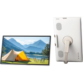 KTC 25 Inch Portable Tv Touchscreen 1080p Monitor, Computer Monitor with Speakers, Remote Control, Android 14 Google EDLA Certification with Camera, Built-in Battery for Outdoor,Camping,Travel
