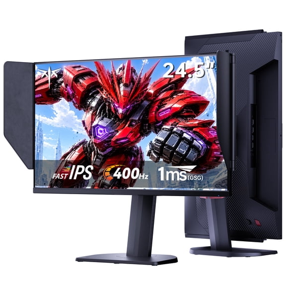 KTC 25M2 Pro 400Hz Gaming Monitor, Fast IPS 24.5 inch FHD Monitor with Shielding Hood, 1080P Vertical Monitor, Adaptive Sync, VESA Support, Height Pivot Swivel Tilt Adjustable