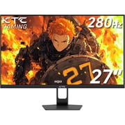 KTC 27 Inch 280Hz / 240Hz Gaming Monitor 1ms GTG 350nits Fast VA 1080P, Tilt, 126% sRGB, Adaptive Sync, 40001 Contrast Ratio, HDR, DisplayPort 1.4 / HDMI 2.0, VESA