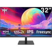 KTC 32 Inch 2K 120Hz Computer Monitor, IPS QHD 2560x1440 Monitor with Ultra-Thin Bezels, HDR10, Adaptive Sync, HDMI/Display Ports, Tilt Adjustable, Eyecare, Ideal for Office and Casual Gaming