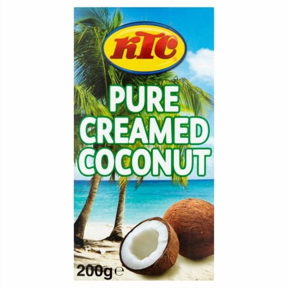 KTC Creamed Coconut 200g, British Import (Pack of 6)