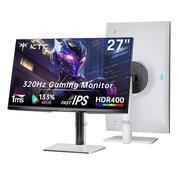 KTC H27E6 27-Inch Gaming Monitor, 2K QHD 320Hz Fast IPS, HDR400, 1ms Response Time, HDMI 2.1 & DP 1.4, Adjustable Height