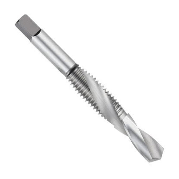 KTC198273 Made Combination Drill Tap, 0.141 Shank, 7/16 Thread Length, 5/16 Drill Length, 0.1115 Drill Size, 6-32 Size
