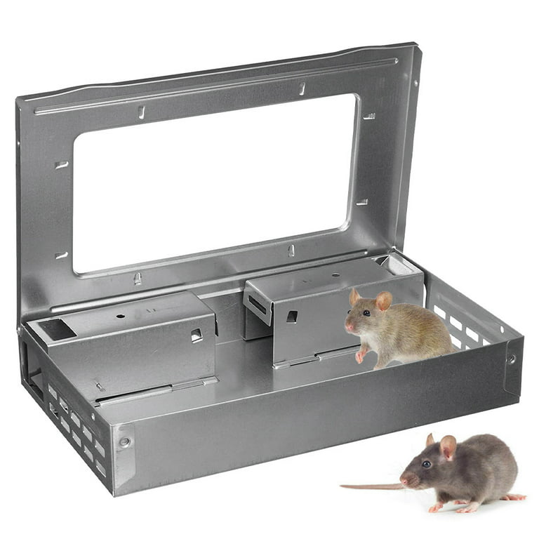 Multi-Catch Large Double-Door Mice Mouse trap Reusable for indoor and  outdoor