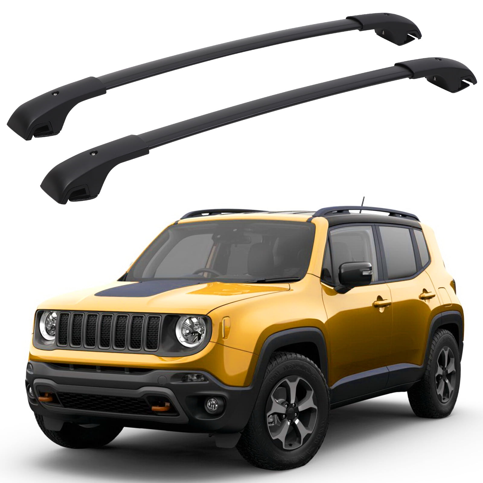 KTENME Aluminum Cross Bars with Sports Accessories Car Roof Rack for 2015 2022 Jeep Renegade Walmart