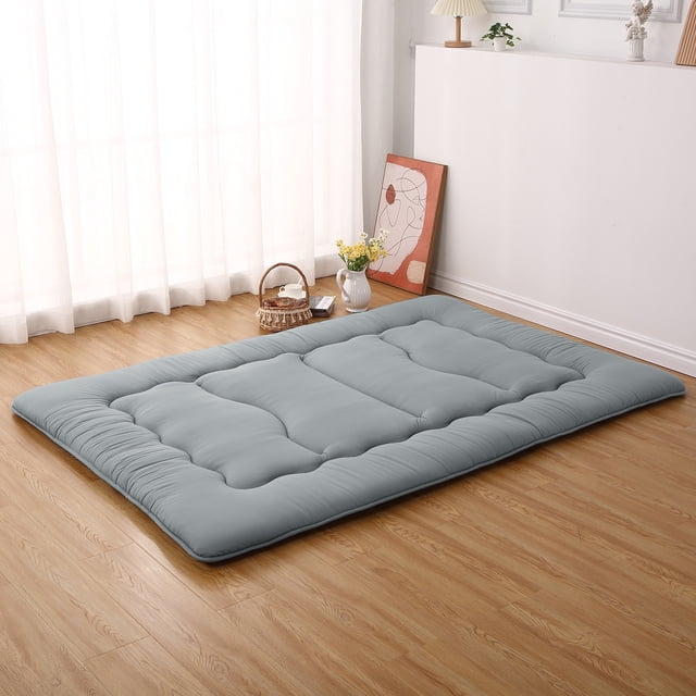 KTENME Japanese Floor Mattress, Japanese Futon Mattress, Foldable