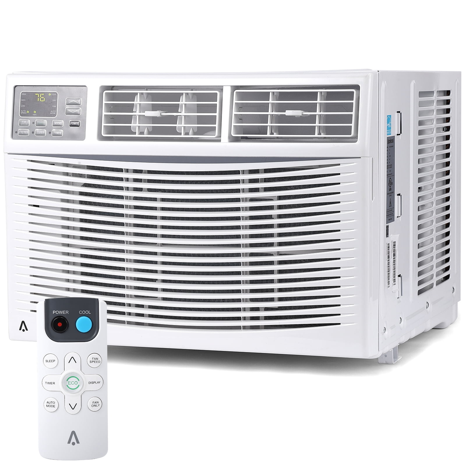 KTENME Smart Window Air Conditioner, 10000 BTU Air Conditioner Window Unit Remote/App Control and Dehumidify Function, Quiet Operation, Energy Savings, Cools 450 Sq.ft, 110-115V